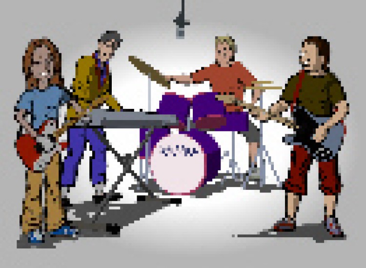 Einladung Grusskarte Rock und Fussball Bild 1